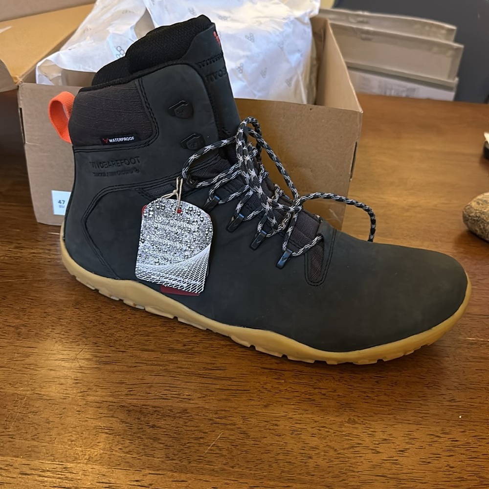 Vivobarefoot Tracker II FG M Obsidian leather boots